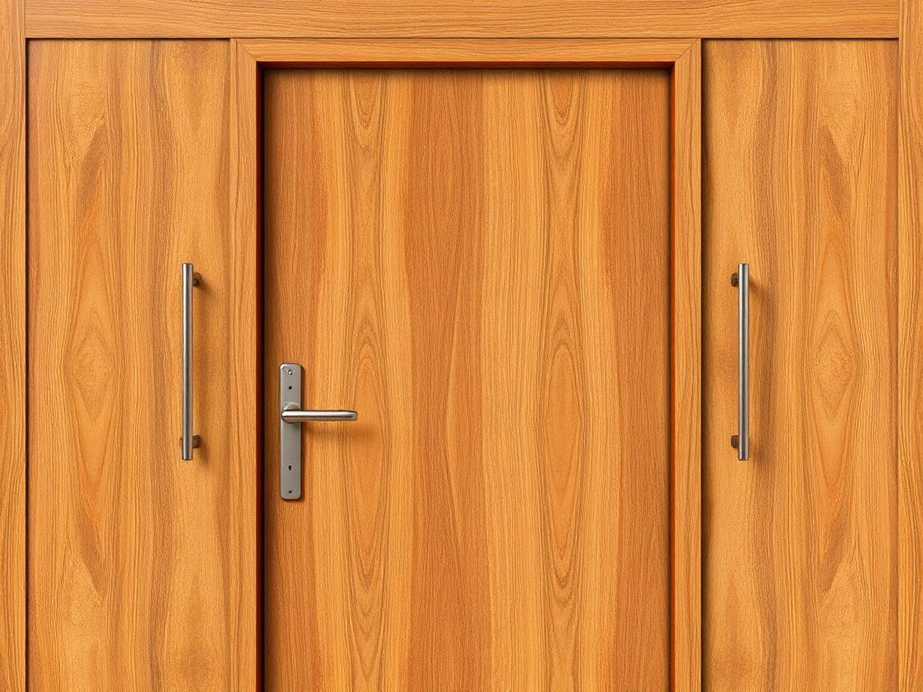 Wood Finish Steel Doors